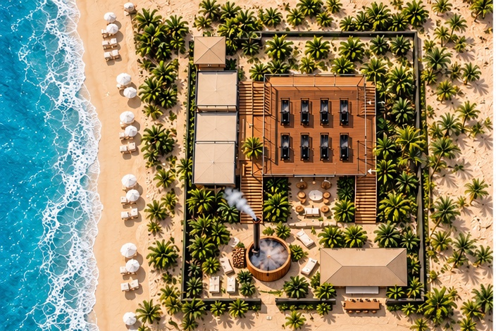 Aerial view of the Beyond Lagree Costa Rica Retreat property